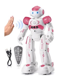 اشتري COOLBABY RC Robot Toys for Kids, Gesture & Sensing Remote Control Robot for Age 3 4 5 6 7 8 Year Old Boys Girls Birthday Gift Present (Pink) في الامارات