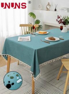 Buy Table Cloth,Waterproof TPU Film Tablecloth With Tassel,Oil-Proof Spill-Proof Rectangle Tablecloth,Wipeable Plastic Tablecloth Cover,135x200cm in Saudi Arabia