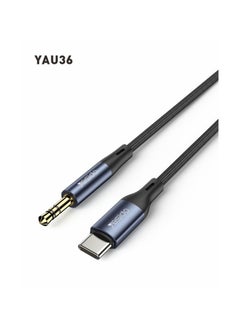 Buy 3.5mm to Type-C stereo audio cable black in Egypt
