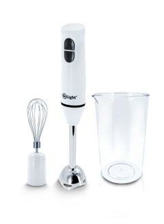 Buy Household Handheld Electric Blender 2 Speed Control 200W 3 in One Electric Food Mixer Multifunctional Blending Shakes,Fruit juices,Dairy Products ,White in UAE