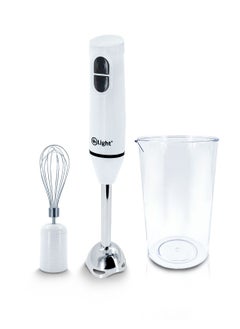 Buy Household Handheld Electric Blender 2 Speed Control 200W 3 in One Electric Food Mixer Multifunctional Blending Shakes,Fruit juices,Dairy Products ,White in UAE