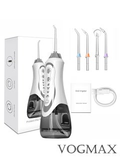 Buy Oral Irrigator USB Rechargeable Water Flosser Portable Dental Water Jet Waterproof Cordless Dental Water Flosser for Teeth Cleaner in Saudi Arabia