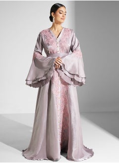 اشتري Embroidered Lace Detail Dress في السعودية