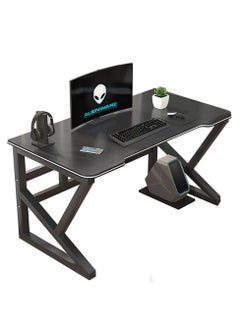 Buy 39 Inch Gaming Desk, K-Shape Computer Desk, Gamer Workstation for Home Office, Black in UAE
