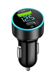 اشتري Car Charger Fast Charging USB A Car Plug Adapter PD Compatible with iPhone 15 Pro Max/15 Pro/15/14/13 Pro Max/12/11, iPad Pro/mini 6,Samsung S23/S22, Huawei Mate20,etc Black في الامارات