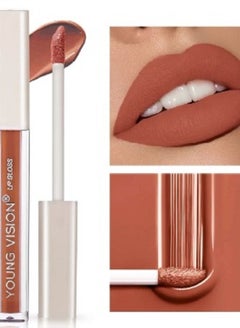 Buy Liquid Lipcolor,Long-Wearing Matte Lip Gloss 04 Rust Brown in Egypt