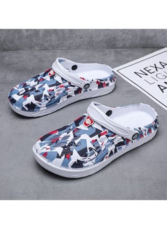 Buy Men's Large Size Hollow Out Beach Shoes Outdoor Two Wear Sandals Slippers in UAE