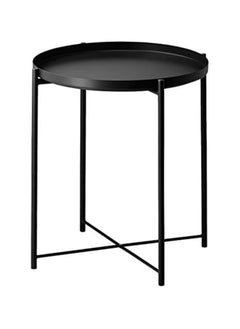 Buy ADDFIT Round Steel Table Black 52x48x4cm in Saudi Arabia