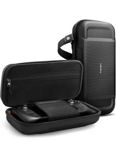 Buy Rugged Armor Pro for Valve Steam Deck Portable Travel Carrying Case Cover with Pockets for Accessories and Original Charger Storage Bag - Black in UAE