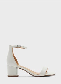 Buy Mid Block Heel Ankle Strap Sandal in UAE