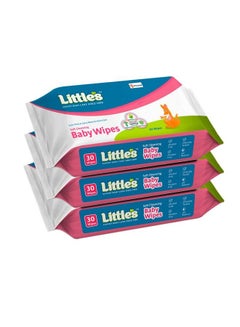 Buy Soft Cleansing Baby Wipes (30 Wipes X Pack Of 3) in UAE