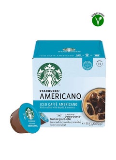 Buy Iced Caffe Americano By Nescafe Dolce Gusto 12 Capsules 66g in UAE