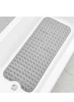 اشتري Bathtub Mats for Shower Tub Non-Slip Bath Mat Extra Long Shower Mat Bath Tub Mat for Bathroom with Machine Washable BPA Free for Kids في الامارات