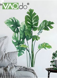 Buy 3D Printed Wall Sticker Tropical Plants Fresh Home Decoration Detachable Pvc Wall Art Decoration Manual Diy Wall Sticker in UAE