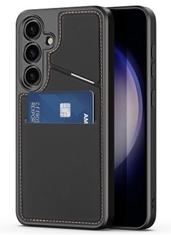 Buy DUX DUCIS Rafi II Series Case for Samsung Galaxy S24 Case Wallet with Kickstand and Credit Card Holder Compatible with MagSafe Leather Heavy Duty Protective Case Cover (Black) in Egypt