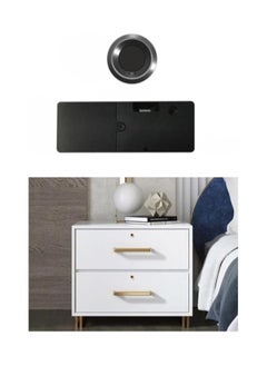 Buy Luxury Smart Electronic Fingerprint Drawer Storage Cabinet Lock File Cabinet Cupboard Door Lock Furniture Fingerprint Lock with 40 Person Storage Space and External Power Supply in Egypt