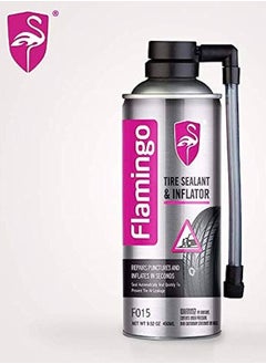 Buy FLAMINGO TIRE SEALANT TIRE INFLATOR TIRE CAR TIRE REPAIR F015 450ML in UAE