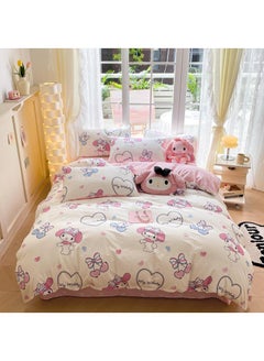 Buy 4-Piece Melody Cotton Comfortable Set Bed Sheet Set Children'S Day Gift Birthday Gift 200X230cm in UAE