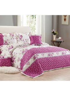 Buy Compressed Colored Comforter Set Single Size 4 Pieces 1 comforter + 1 bed sheet + 1 Pillowcase + 1 cushion case in Saudi Arabia