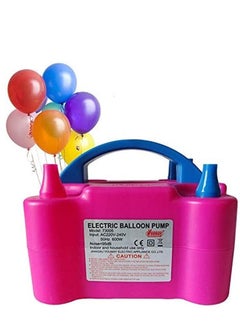 اشتري Two Nozzles High Power Electric Balloon Inflator Air Pump For Wedding Party Multi Color Foil30 في الامارات