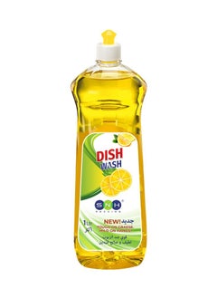 Buy SNH Lemon Dish Wash Liquid, High Quality, Grease Cutter 1 Litre One Piece in UAE