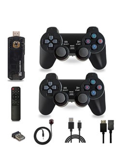 اشتري ELTERAZONE 4k smart video game tv stick,video game consoles,10,000 games 32/64gb retro classic gamin 2.4g wireless gamepads controller (64g,10000+ games) في الامارات