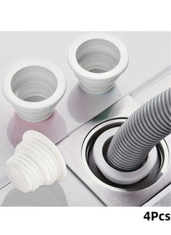 Buy Multipurpose Drain Pipe Seal Plug - Sealing Ring for Kitchen, Bathroom, and Laundry Pipes (Pack of 4) in Saudi Arabia