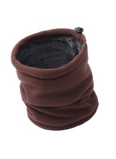 Buy Unisex Knitted Snood Neck Warmer Thickened Winter ScarfCoffee Coffee in Saudi Arabia