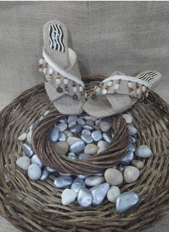 Buy Burlap Slipper-BEIGE in Egypt