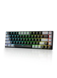 Buy Z-686 65% RGB Gaming Keyboard,Wired 68 Keys Blue Switch Mechanical Keyboard,Detachable USB-C Cable, Separate Arrow Keys for Office Gaming in Saudi Arabia