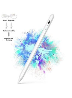 Buy Active Digital Stylus Pen Pencil IPad Pen with Fast Charging and Palm Rejection, Universal Android Ipad Tablet Touch stylus White in Saudi Arabia