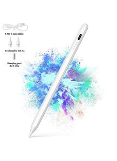 Buy Active Digital Stylus Pen Pencil IPad Pen with Fast Charging and Palm Rejection, Universal Android Ipad Tablet Touch stylus White in Saudi Arabia