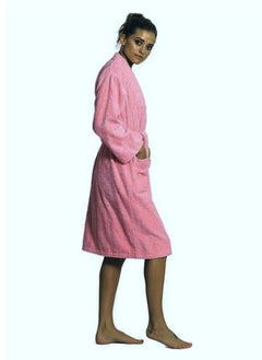 اشتري Pink Colour Soft Terry  Bathrobe XXXL Sizes في الامارات