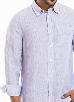 Buy COTTON STRIPE CASUAL LONG SLEEVE SHIRT in UAE