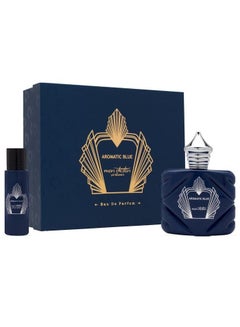 Buy Mon Destin Aromatic Blue Eau De Parfum Fragrance Gift Set for Men 100ML + 30ML Inspired by Chanel Bleu in UAE