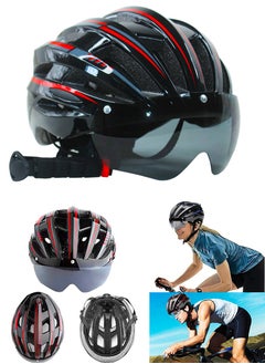 Buy Bicycle Helmet with Detachable Goggles, Adult Cycling Helmet, Kids Scooter Helmet, Adjustable Size, Lightweight and Breathable, Mountain and Road Bike Helmets For Adults and Teens, Cycle Helmet in Saudi Arabia