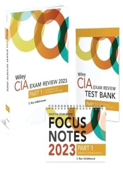 اشتري Wiley CIA 2023 Part 1: Exam Review + Test Bank + Focus Notes, Essentials of Internal Auditing Set في الامارات