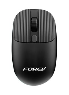 Buy Wireless mouse , FV-198   , Non-slip roller design ,  1AA Battery , 2.4 GHz , 4 button and USB Mini Receiver 1600 DPI , 10M Operating Range - for home and office use fashion design comfortable for the hand (black) in Egypt