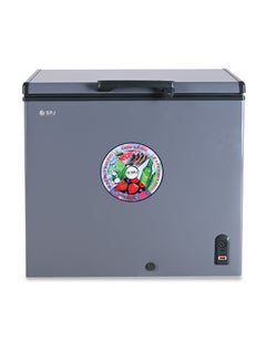 Buy SPJ 200 Litres Chest Freezer, Hard Top Single Door Chest Freezer, White Smooth Inner, Inside Sliding Door, Powerful Compressor, For Home & Restaurants, Color - GREY, POSH-SLW295C in UAE