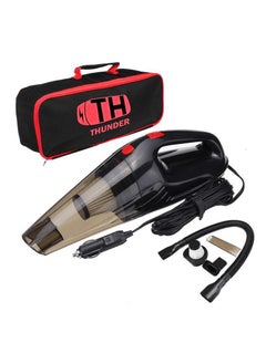 Buy Vacuum Cleaner Wet & Dry Handheld Auto DC12-Volt 120W with Power Cord 3 different attachments and Carrying Bag in Saudi Arabia