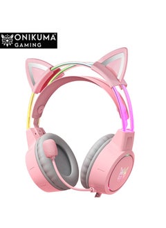 Buy ONIKUMA X15 Pro Wired Gaming Headphones with RGB LED Light Flexible Mic 7.1 Surround Stereo Music Headset for Compute PC Gamer in Saudi Arabia