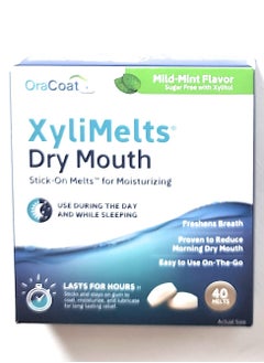 Buy OraCoat, XyliMelts for Dry Mouth, Mild-Mint, 40 Melts in UAE