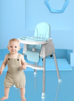 Buy Baby High Chair Multi-Functional Children's Dining Chair Baby Feeding Chair Toddler Chair Snack High Chair Seat Removable Portable Dining Table Chair High Chairs For Babies And Toddlers (Blue) in Saudi Arabia