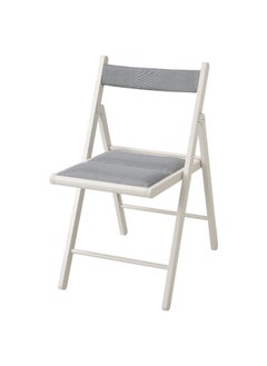 اشتري Folding chair, white/Knisa light grey في السعودية