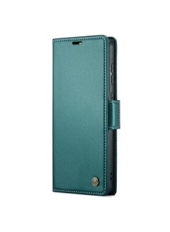 Buy Flip Wallet Case For Huawei Mate 60 Pro [RFID Blocking] PU Leather Wallet Flip Folio Case with Card Holder Kickstand Shockproof Phone Cover (Green) in Egypt