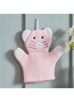 Buy Teddy Shaped Bath Glove 19 x 21 cm in UAE