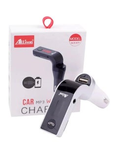 Buy AlS-A77 Carm Mp3 Charger With Remote Control - White in Egypt