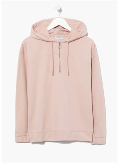 اشتري Light Pink Half Zip Co-Ord Hoodie في مصر