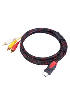 Buy HDMI To RCA Video Audio AV Cord Multicolour in Saudi Arabia