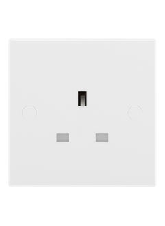 Buy BG Nexus 13 Amp Socket Outlet Single Unswitched Square Edge in Saudi Arabia